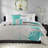 Reversible 6 Piece Bedding Sets, Cotton Sateen Full Queen Floral Home