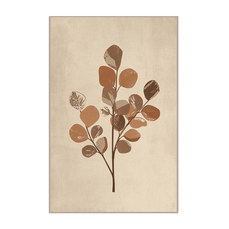 Soft Plush Feemster Thanksgiving Modern & Contemporary Abstract Area Rug in Beige – Beige Binding, 5x7