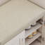 Armoire de rangement pour chaussures multifonctionnelle avec banc et compartiment de rangement 7 + 3, panneau de couches réglable
, Banc à chaussures avec coussin pour l'entrée, étagère à chaussures autoportante pour vestibule, couloir-554953664-554953667