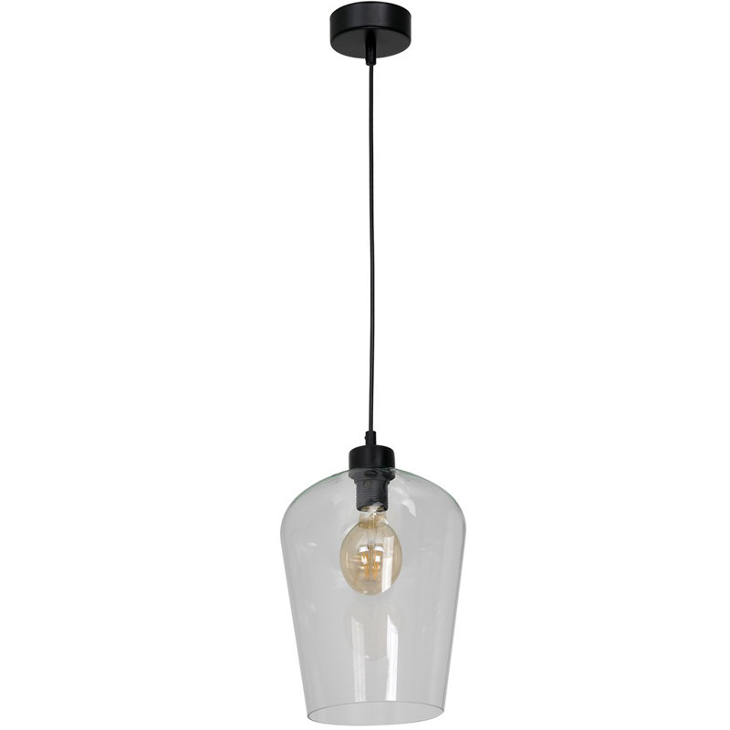 Staceville 1 - Light Black Bell Pendant, Clear