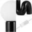 Lampe de table à tube spiralé en céramique 18 po Katya-422317781