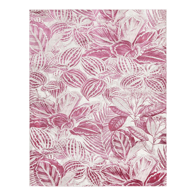 Herricks Floral Indoor Rug, Rectangle 7'10" x 10'