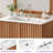 30" Freestanding Bathroom Vanity With White Ceramic Sink And U-Shaped Adjustable Shelf