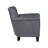 Rael 31.5"W Genuine Top-Grain Leather Accent Chair with Nailhead Trim and Espresso Wood Legs-1051356781