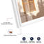 Décoration murale Shadowy Window Shadowbox Print Desert par Notoriart, cadre blanc, 11 x 16-1968524511-1968524485