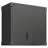 Metal Tool Cabinet For Warehouse. 2 Locking Doors, 1 Adjustable Shelf, Opened Drawer. Space Efficient Wall Mounted Storage Unit With Shelf And For Garage, Warehouse, Office. , Black, Modern