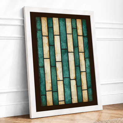 Weathered Stripes Industrial - Framed Print