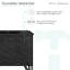 36 po Meuble-lavabo noir Phantom