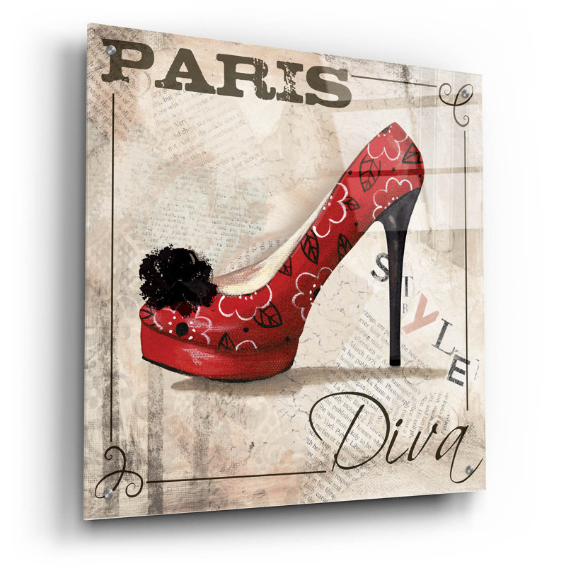 «Paris Style» par Fiona Stokes-Gilbert, art mural en verre acrylique, H 24 po x l 24 po x P 0,2 po