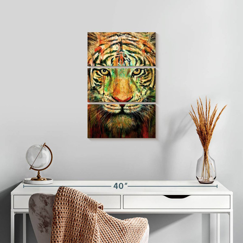 Brampt Fearless Tiger I, 23" H x 14" W