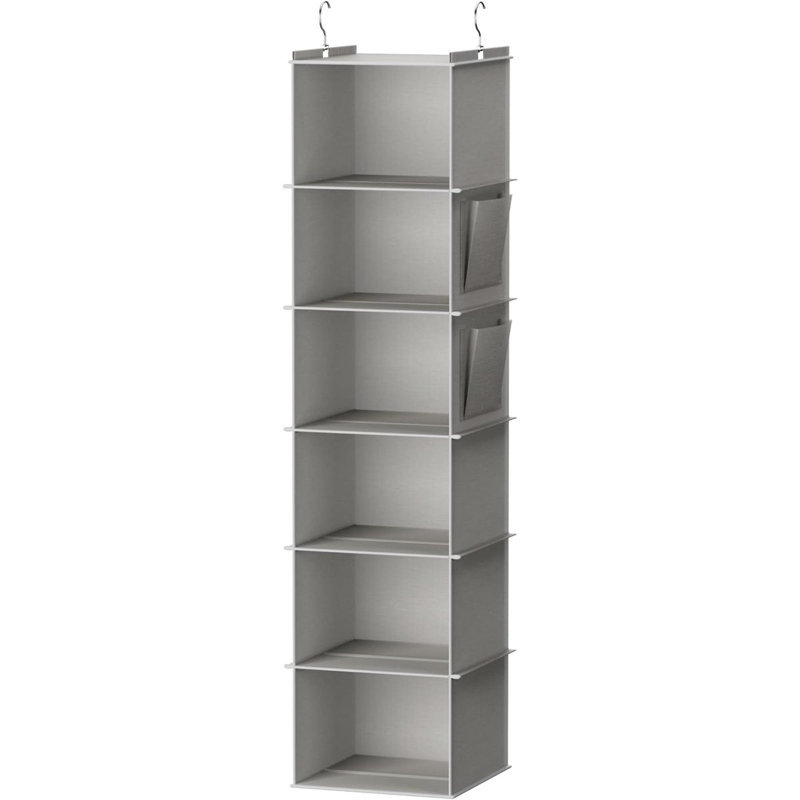 Elkan Hanging Organizer, 47.2" H x 11.8" W x 11.8" D, Light Gray