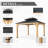 13 pi. L 11 pi. X P 11 pi. D Pavillon de jardin en acier
