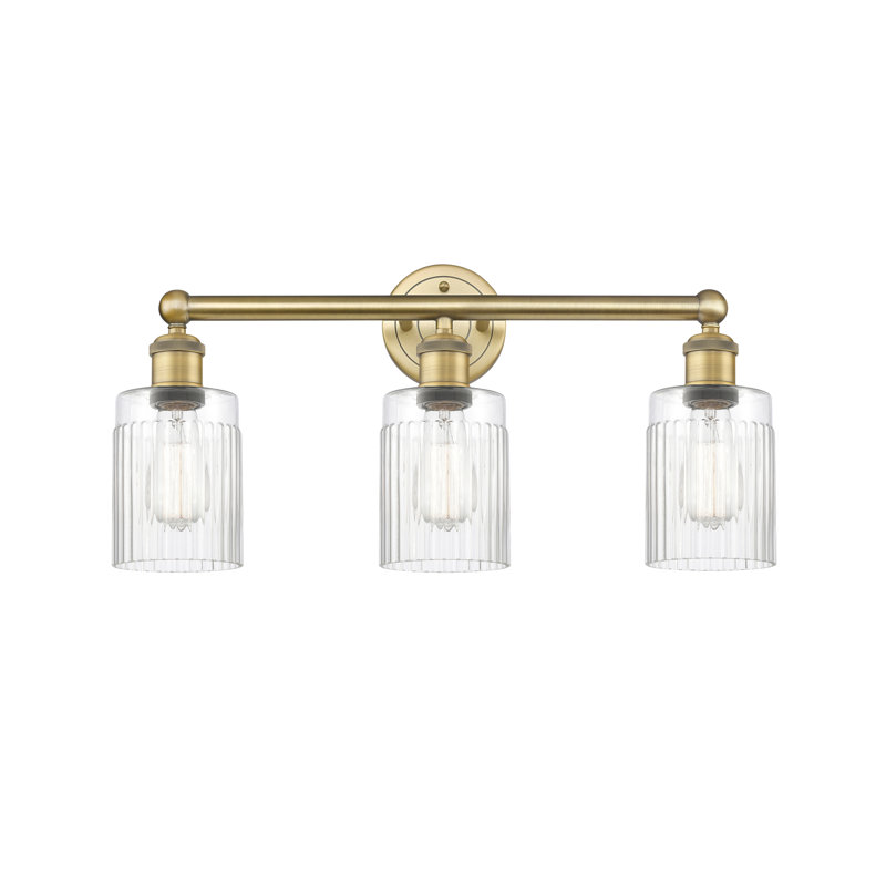 Kamena 3 - Light Dimmable Vanity Light, Clear, Brushed Brass
