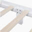 Base de lit plateforme en bois, lit plateforme de style rétro, avec support de traverse en bois-121110806
