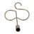 Modern Metal Taper Holder with Sculptural Swirl Base, Decorative Abstract Design, Contemporary Single Candle Stand for Stylish Accents in Chic Interiors and Modern Decor Settings-89117377