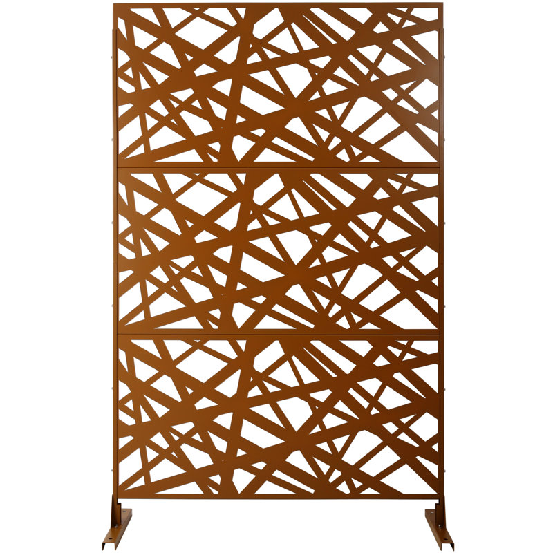 Écran d'intimité extérieur et intérieur H 76 po x l 48 po, Brun