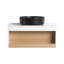 Meuble-lavabo flottant 30 po avec lavabo vasque rond noir mat-1611398764-1611398767