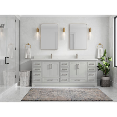 Ensemble de meuble-lavabo double 84 po