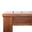 Bancs en bois de 160,5 cm (63,28 po) par lot de 2 - Texture rustique, structure stable, panneaux à 2 lattes, charme
