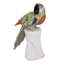 Novica Jungle Parrot Multi-Gemstone Statuette