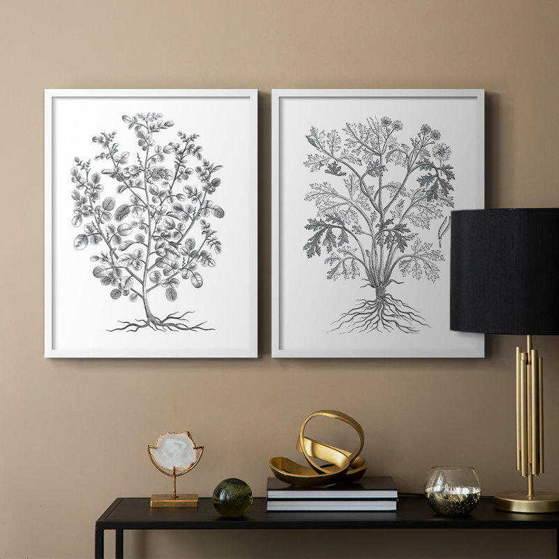 Reproduction encadrée de qualité I - Premium de B&W Plant - prêt à être accroché - aucun clou requis - aucun clou requis
