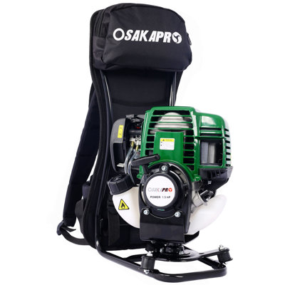 Sac à dos multifonctionnel 4 en 1, système de jardinage à 4 temps 38CC avec scie à gaz, taille-haie, coupe-herbe et coupe-brosse Conforme EPA