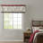 Embroidered Window Valance Red 50X18"-1179779464