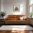 Elik 78" 3-Seater Genuine Leather Sofa with 2-Point Adjustable Headrest & Decorative Stitching