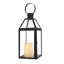 34cm High Black Candle Lantern 