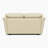 Ramdev Top Grain Leather Loveseat with Cushioned Back and Pillow Top Arm-124301329-35667464