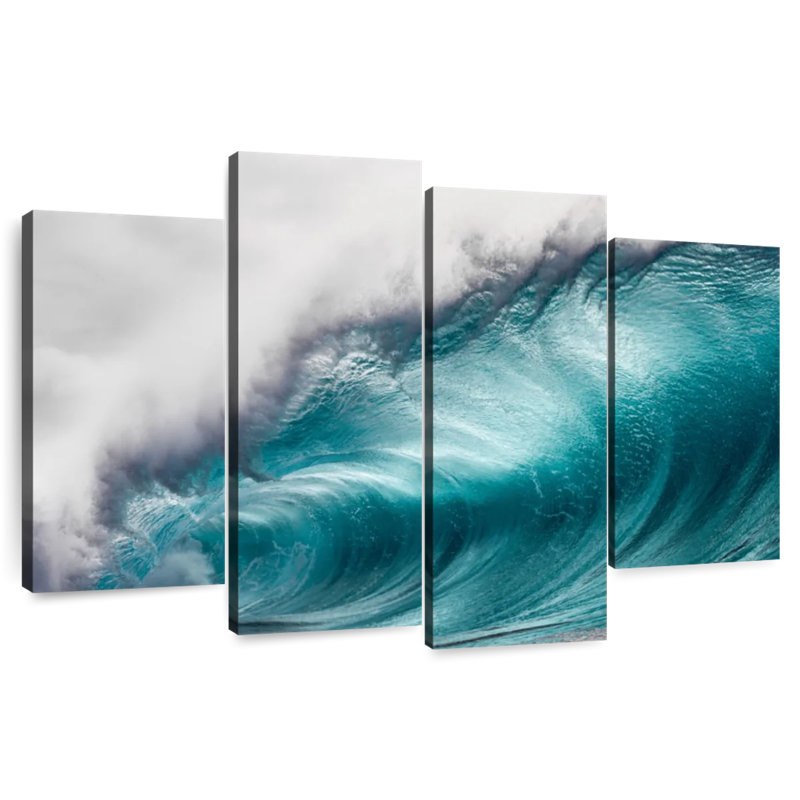 Gillard Big Blue Ocean Wave, H 22 po x l 36 po