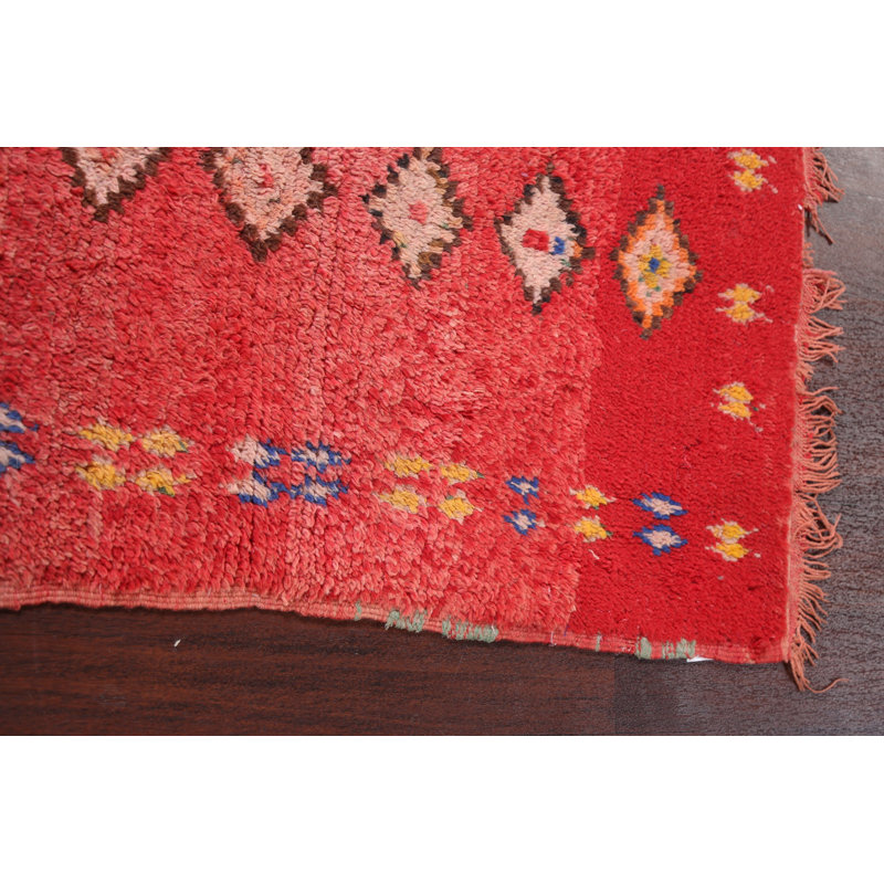 Tapis tribal marocain oriental noué à la main 3 x 5