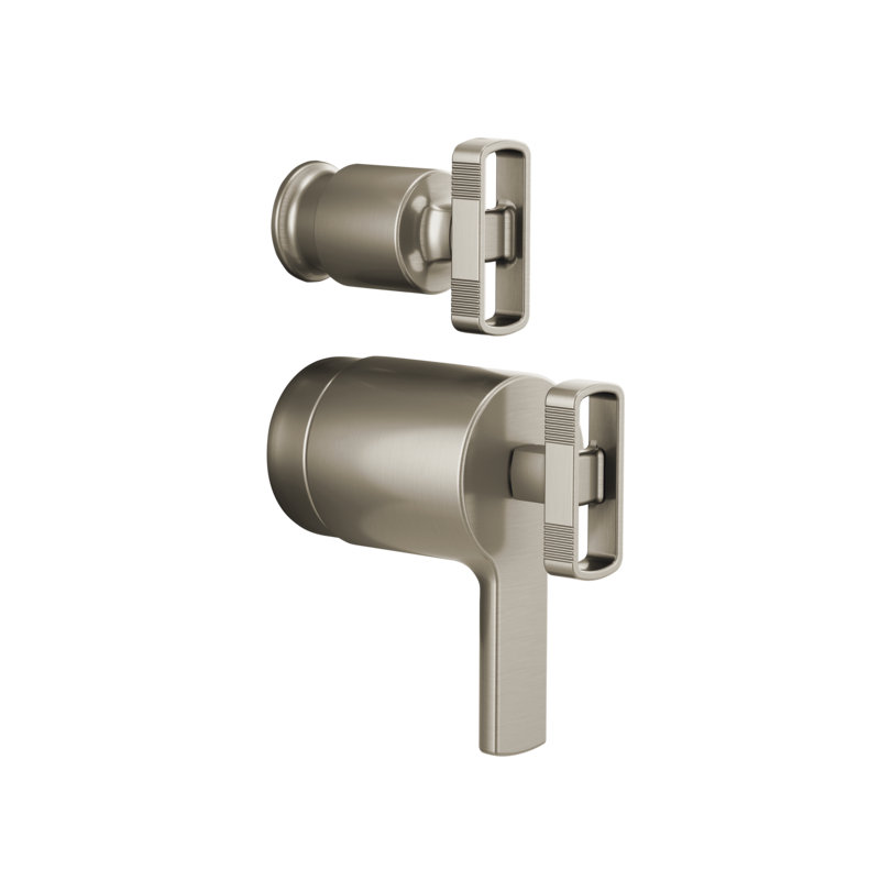 Kintsu® TempAssure® Thermostatic Valve with Integrated 3-Function Diverter Trim, Luxe Nickel, Knob