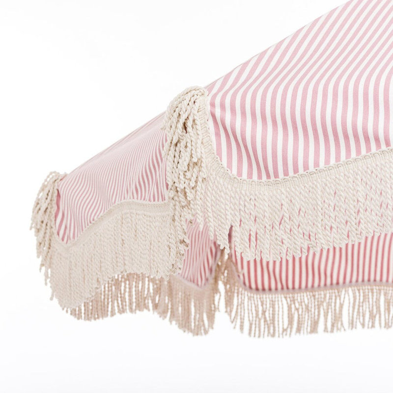 PREMIUM BEACH UMBRELLA - LAURENS NAVY STRIPE, Lauren's Pink Stripe