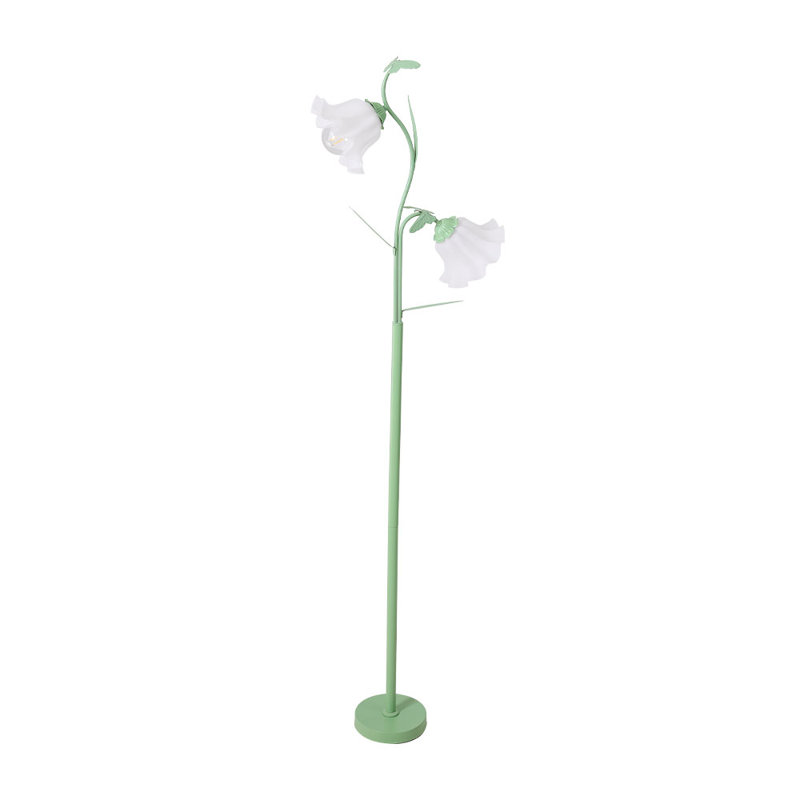 163cm Polished Torchiere Floor Lamp with USB and Outlet