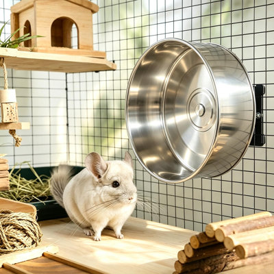 15" Aluminum Alloy Silent Chinchilla Exercise Wheel, Noiseless Running Wheel with Dual Bearings, Easy Clean Non-Slip Pet Running Wheel for Small Pets