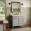 Meuble-lavabo de salle de bain 30 po avec lavabo supérieur, meuble-lavabo moderne avec 2 tiroirs et tiroir escamotable, meuble-lavabo simple-132727119