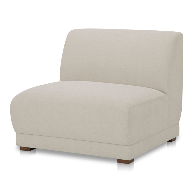 Fraser Slipper Chair Deep Blue, White Polyester Blend