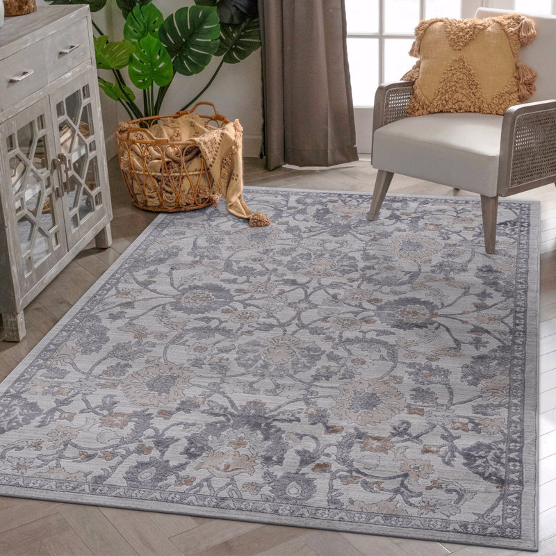 Tapis de style oriental 5 pi x 7 pi, Rectangle 5 pi 3 po x 7 pi 6 po