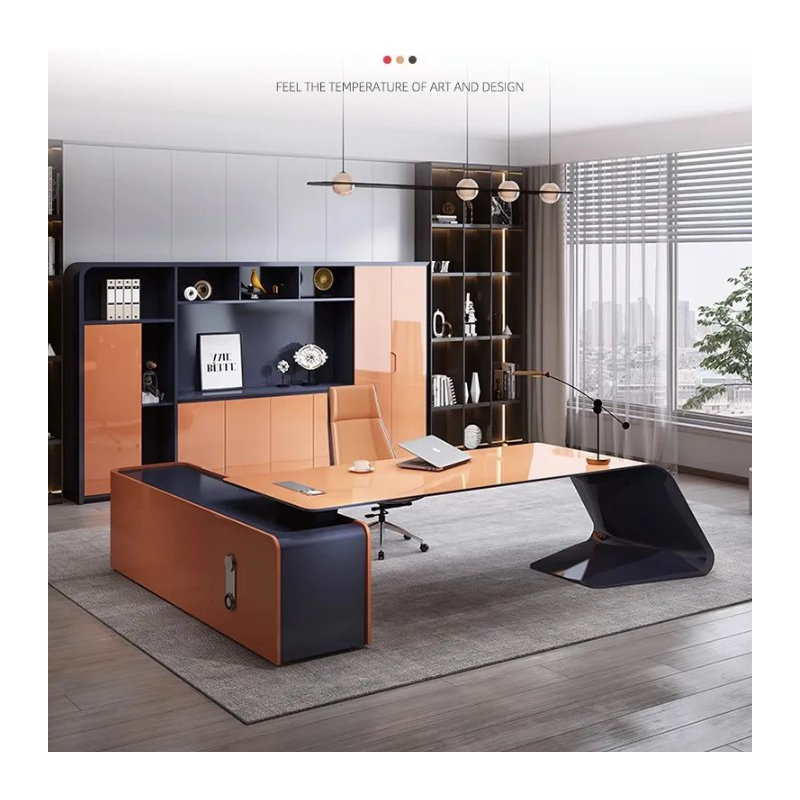 Chilmonik L-Shaped Executive Desk, 75cm H x 280cm W x 90cm D