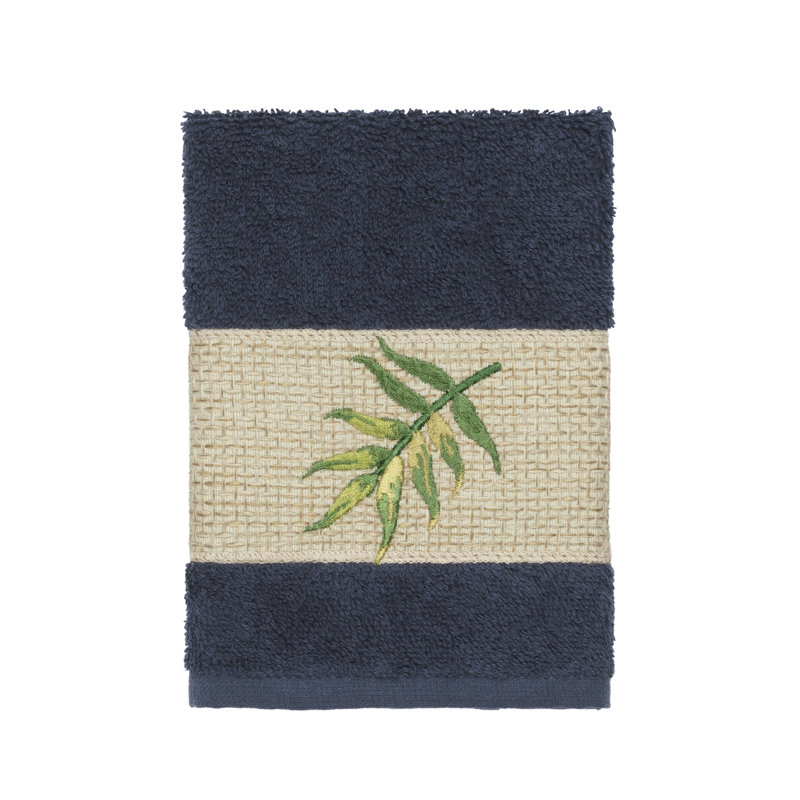 Zoe Turkish Cotton Midweight Washcloth, Midnight Blue