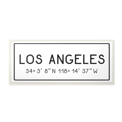 «Los Angeles» par Daphne Polselli, reproduction d'art textuel sur toile