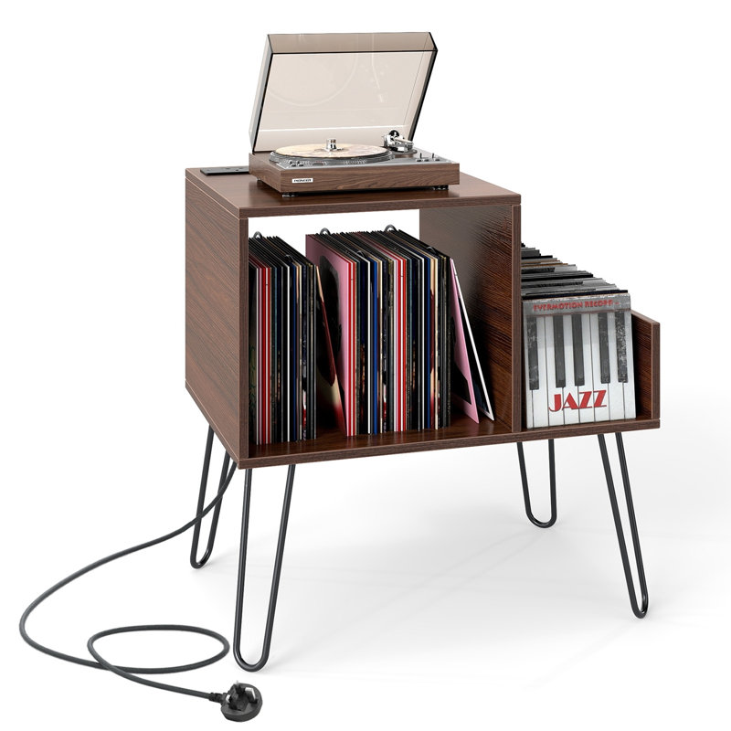 67cm H Media Shelves, Walnut