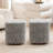 15" Wide Upholstered Swivel Pouf Ottoman-656621027