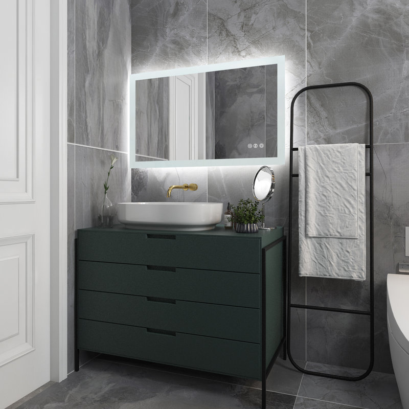 Miroir de salle de bain lumineux Nathen, 24 po x 40 po