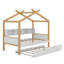 Lit plateforme avec bibliothèque de rangement Anyelf House-1887134800
