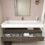 Ensemble de meuble-lavabo simple mural Alysa-71095506