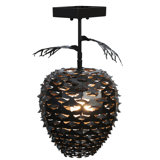 Rustic Lodge 1 - Light Semi Flush Mount