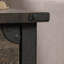 Table d'appoint de style champêtre brun avec roulettes