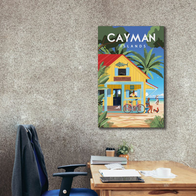 «Epic Graffiti», Îles Caïmans, par Omar Escalante, art mural sur toile, 26 po x 40 po
